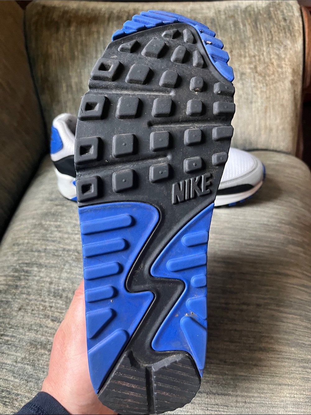 Nike Air Max 90 Royal 2020 - CD0490-100 Size Women’s 11.5 - Picture 2 of 4